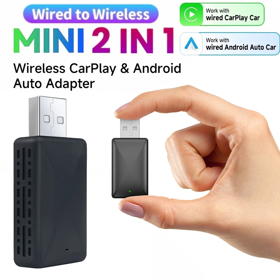 Wifi Smart Plug - ZHIYU 2-in-1 kabelloser Carplay- und Android-Auto-Adapter,