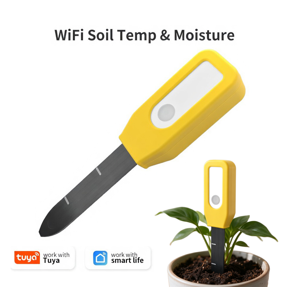 Smart Home Automation Kit - YFK Tuya WiFi Bodentemperatur- und Feuchtigkeitssensor