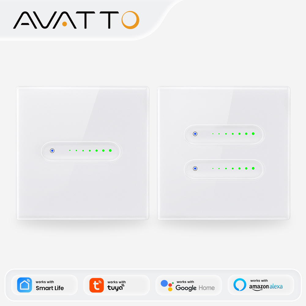 Smart Light Switch Wifi - AVATTO WiFi 1/2 Gang Smart Dimmer-Schalter,