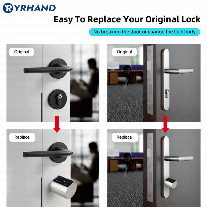 Intelligentes zylindrisches Eu – Smart Door Lock Wifi Bewertung und Preis