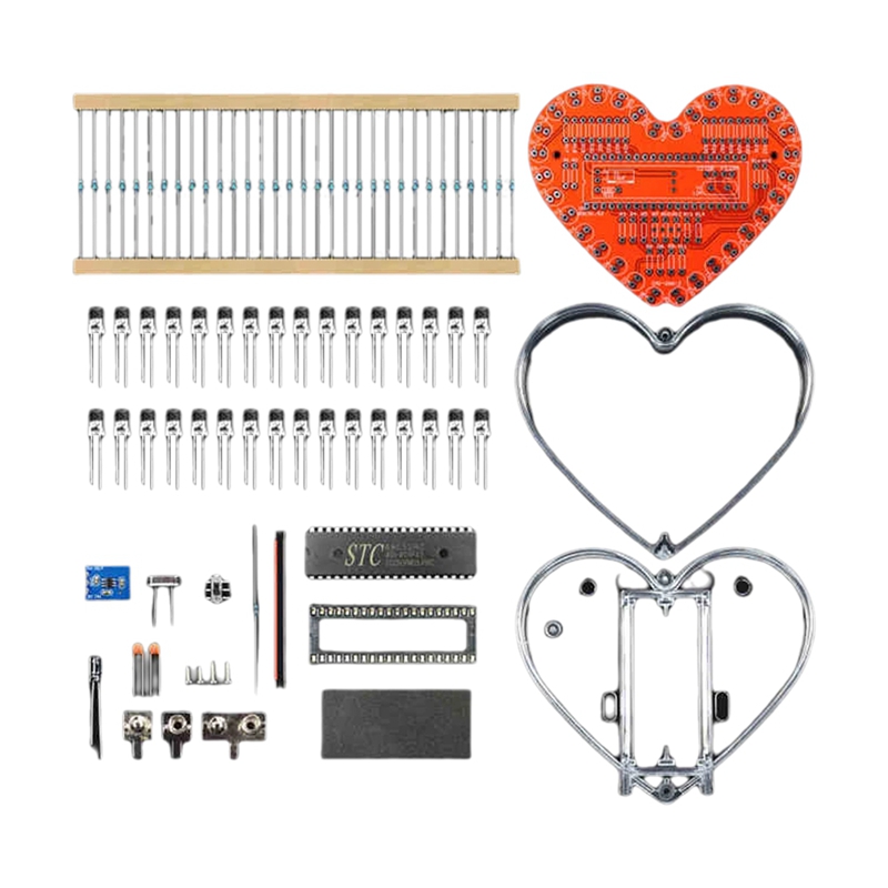 ● Lötübungsset, Herzförmiges L – Electronics Project Kit Bewertung und Preis